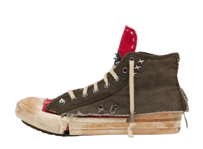 Maison Margiela Canvas Sneakers "Red/Brown"