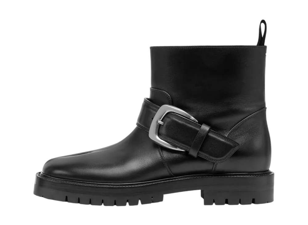 メゾンマルジェラ タビ カウンティ バックル アンクルブーツ "ブラック"
