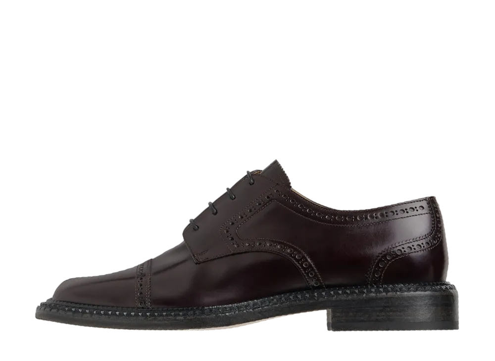 メゾンマルジェラ タビ シティ レースアップ "ブラウン"