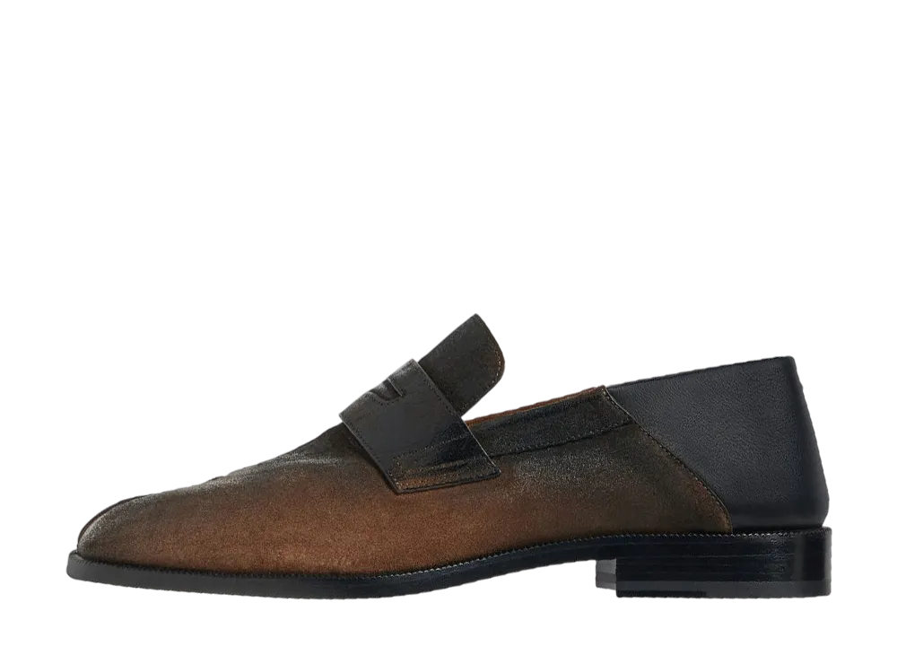 メゾンマルジェラ タビ シティ ローファー "ブラウン/ブラック"