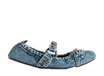 BALENCIAGA Women's City Ballerina "Blue"