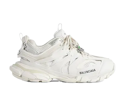 BALENCIAGA Women's Track Sneaker with Charm "White"