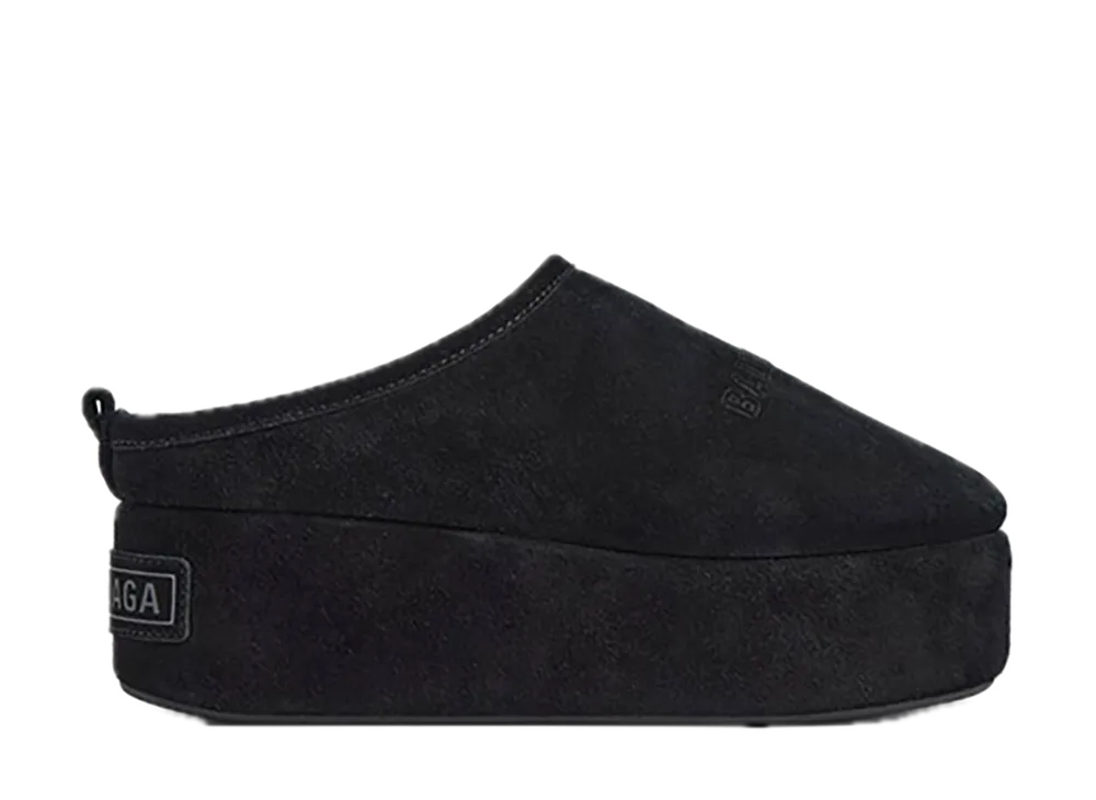 バレンシアガ ウィメンズ アラスカ ソフト プラットフォーム ミュール "ブラック"