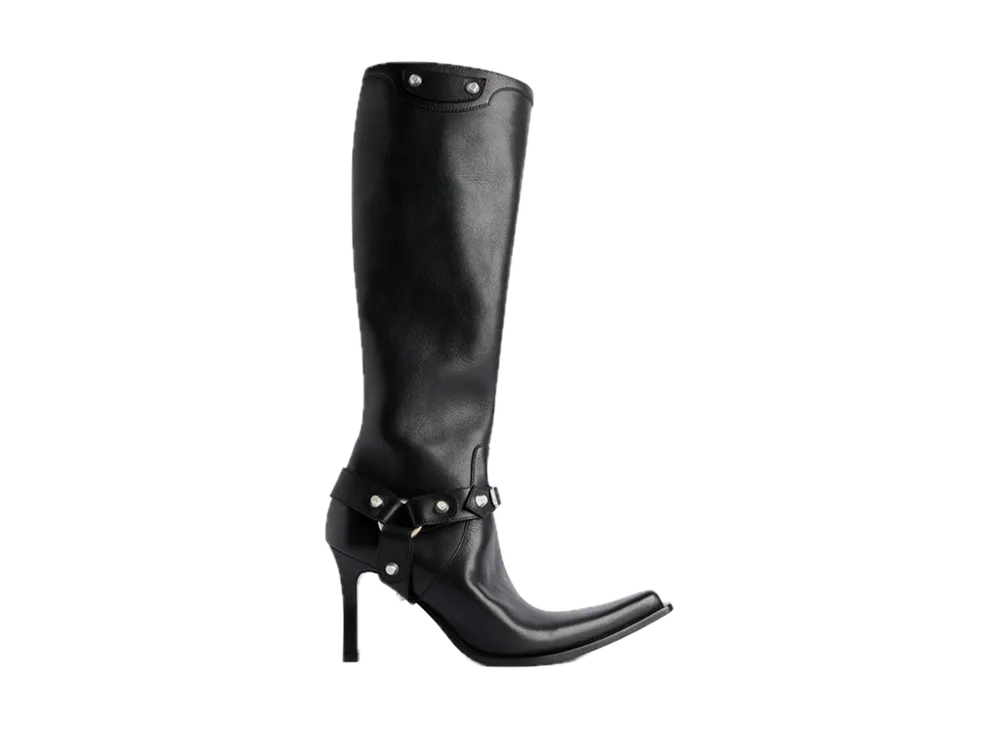 バレンシアガ ウィメンズ シティ ブーツ ハーネス付き "ブラック"