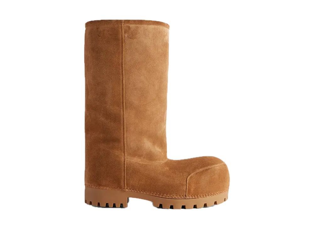 バレンシアガ ウィメンズ アラスカ ファー ハイブーツ "ブラウン"