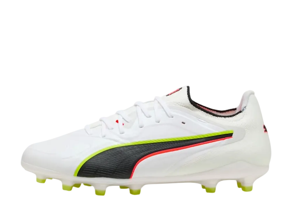 プーマ ウィメンズ キング20 アルティメット FG/AG "プーマホワイト/グローイングレッド/イエローアラート"