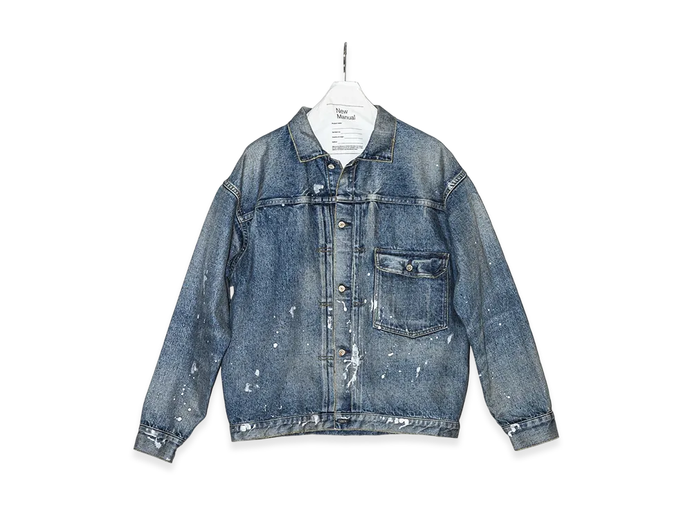 New Manual x Gunzou Limited Store #012 LV 36'S T-Back Jacket "Indigo"