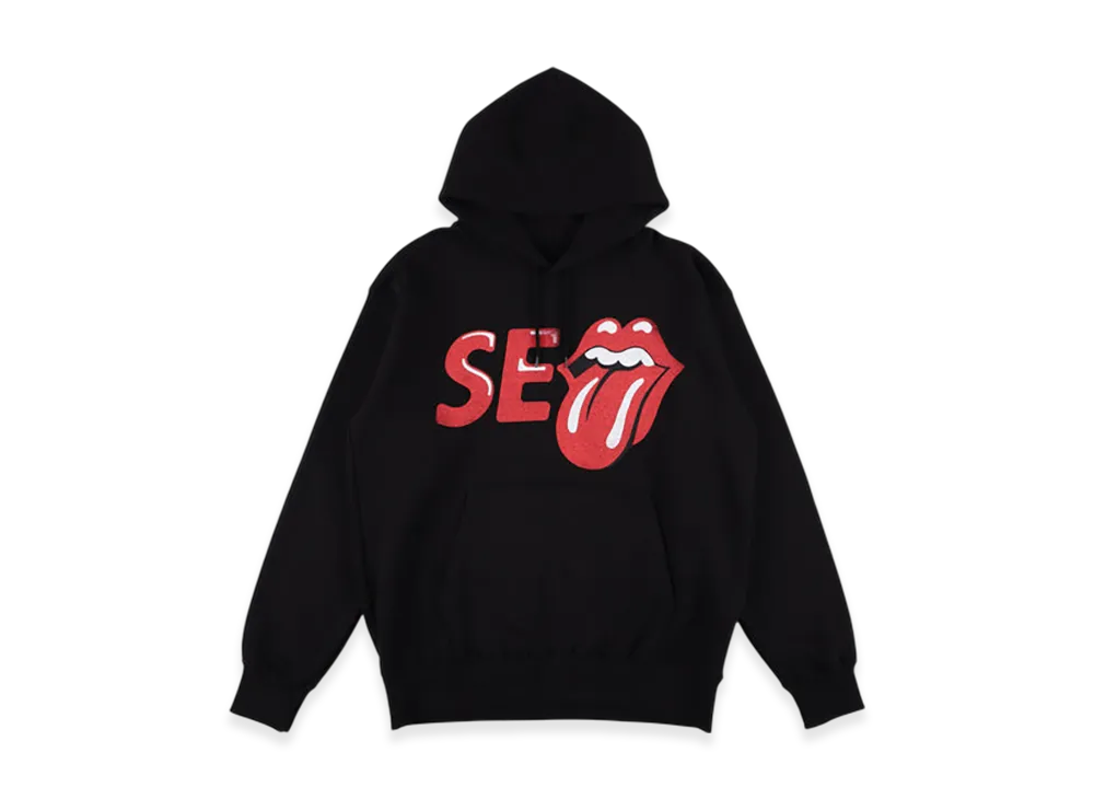 WIND AND SEA x The Rolling Stones Hoodie "Black/Red"