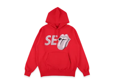 WIND AND SEA x The Rolling Stones Hoodie "Red"