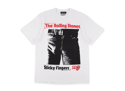 WIND AND SEA x The Rolling Stones Sticky Fingers Tee "White"