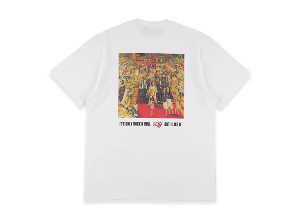 WIND AND SEA x The Rolling Stones It"S Only Rock"N Roll Tee "White"