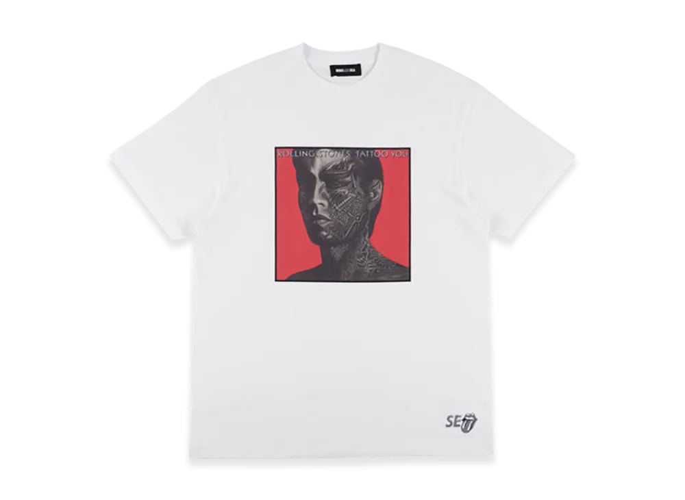 WIND AND SEA x The Rolling Stones Tatoo You Tee "White"