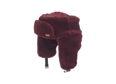 Supreme Faux Fur Ushanka Hat (19FW) "Burgundy"
