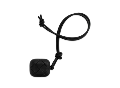 Bottega Veneta Intrecciato Rubber Silicon AirPods Case "Black"