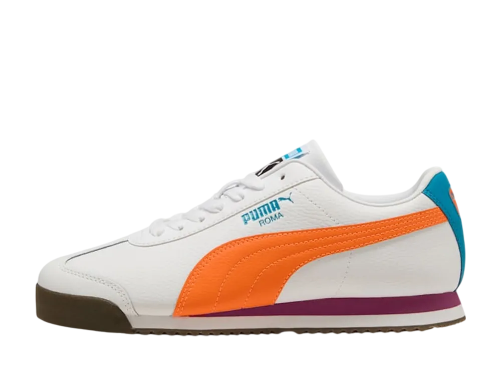 プーマ ローマ24 "プーマホワイト/オレンジグロー"