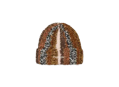 Supreme Tinsel Stripe Beanie "Brown"