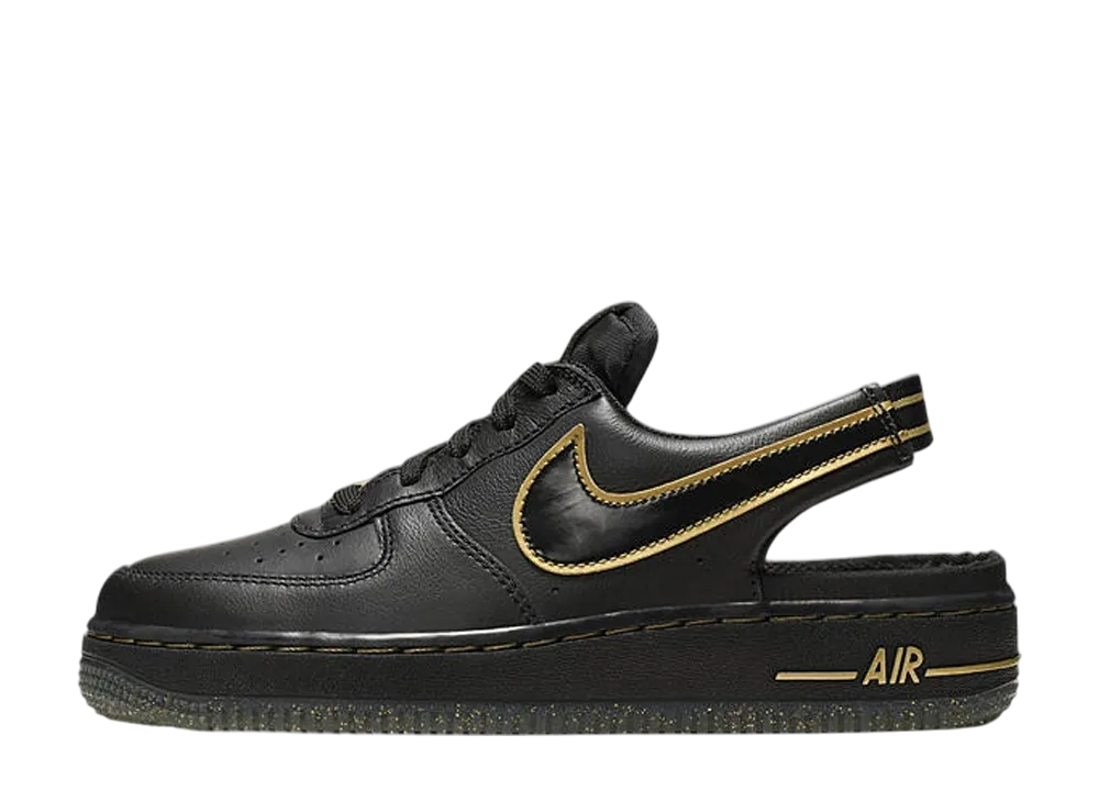 Nike GS Air Force 1 VTF "Black/Metallic Gold"