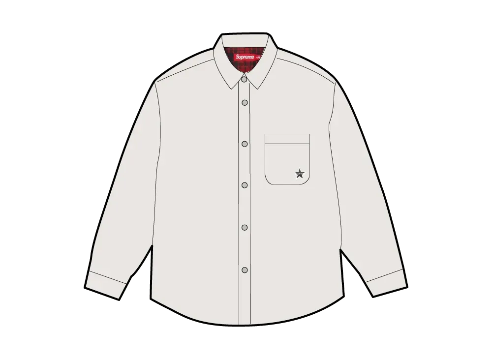 Supreme® Quilted Lined Denim Snap Shirt Supreme-Quilted-Lined-Denim-