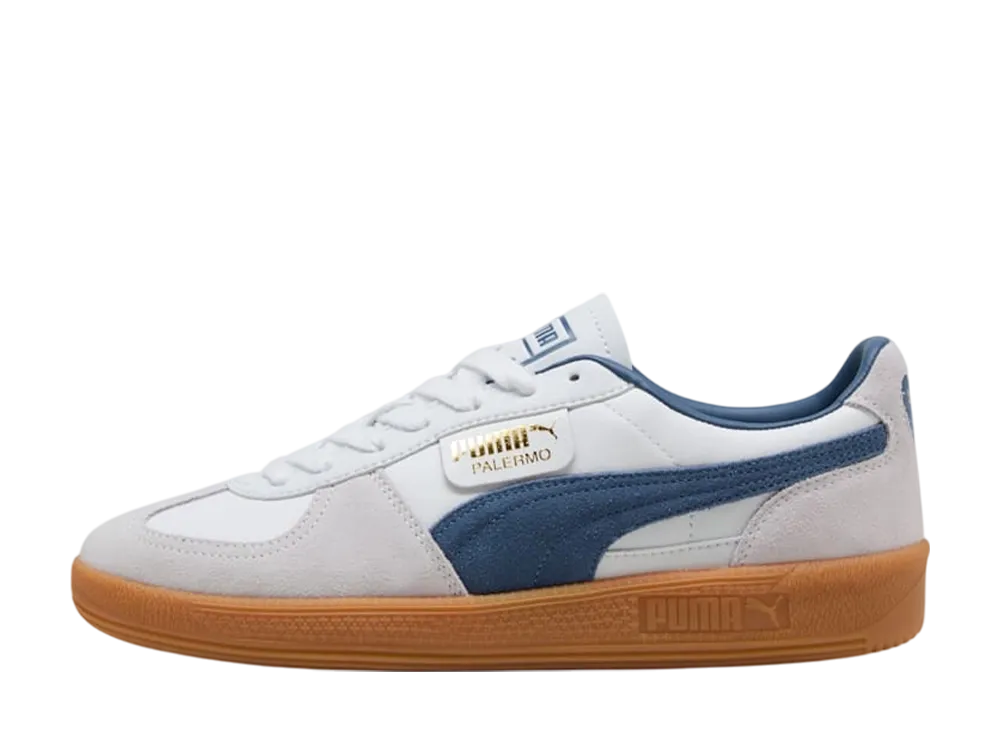 プーマ パレルモ レザー "プーマホワイト/ダークインディゴ"