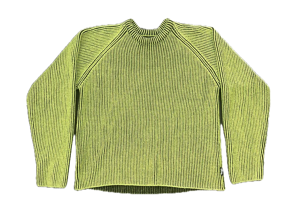 ステューシー コントラスト リブ セーター "グリーン"