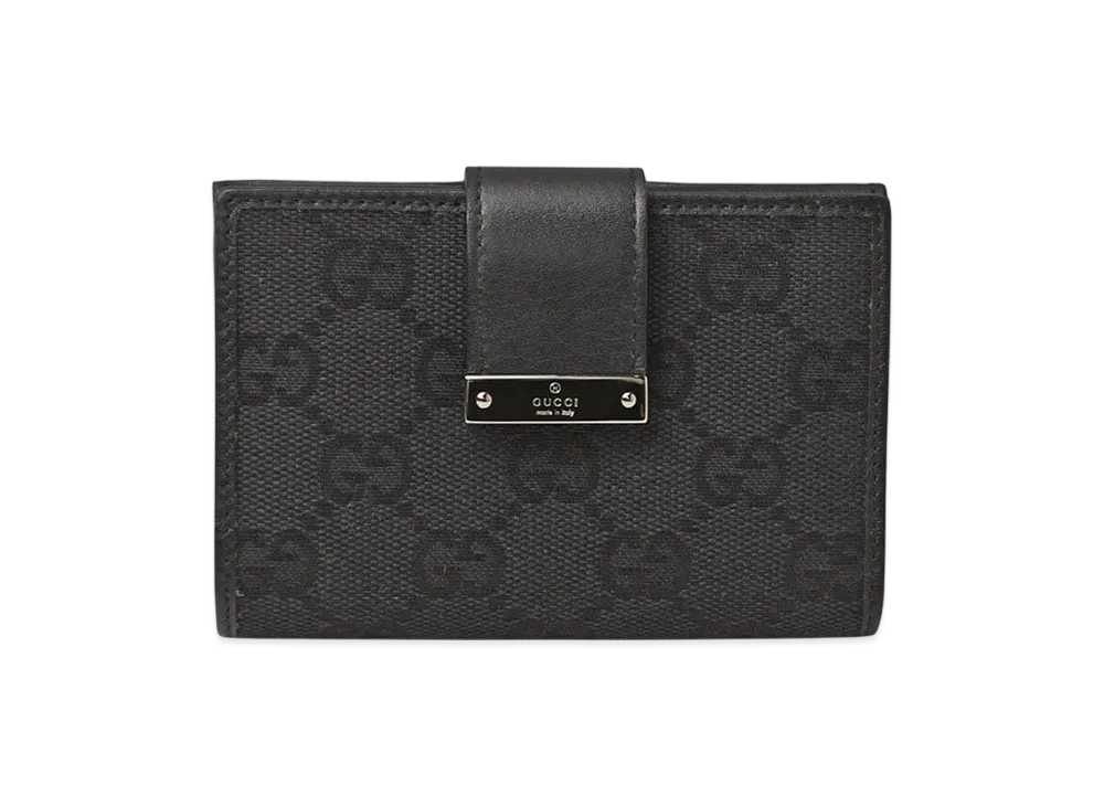 グッチ GGキャンバス レザー カードケース 