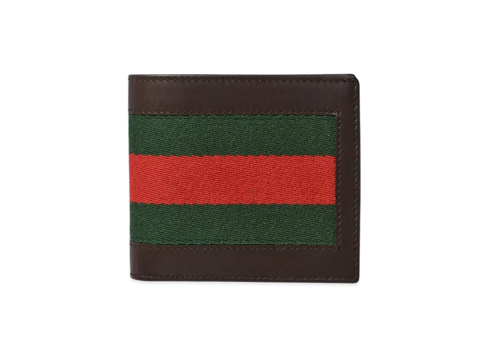 Gucci Web Line Wallet "Dark Brown"
