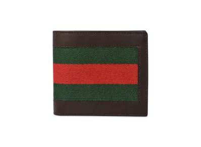 Gucci Web Line Wallet "Dark Brown"