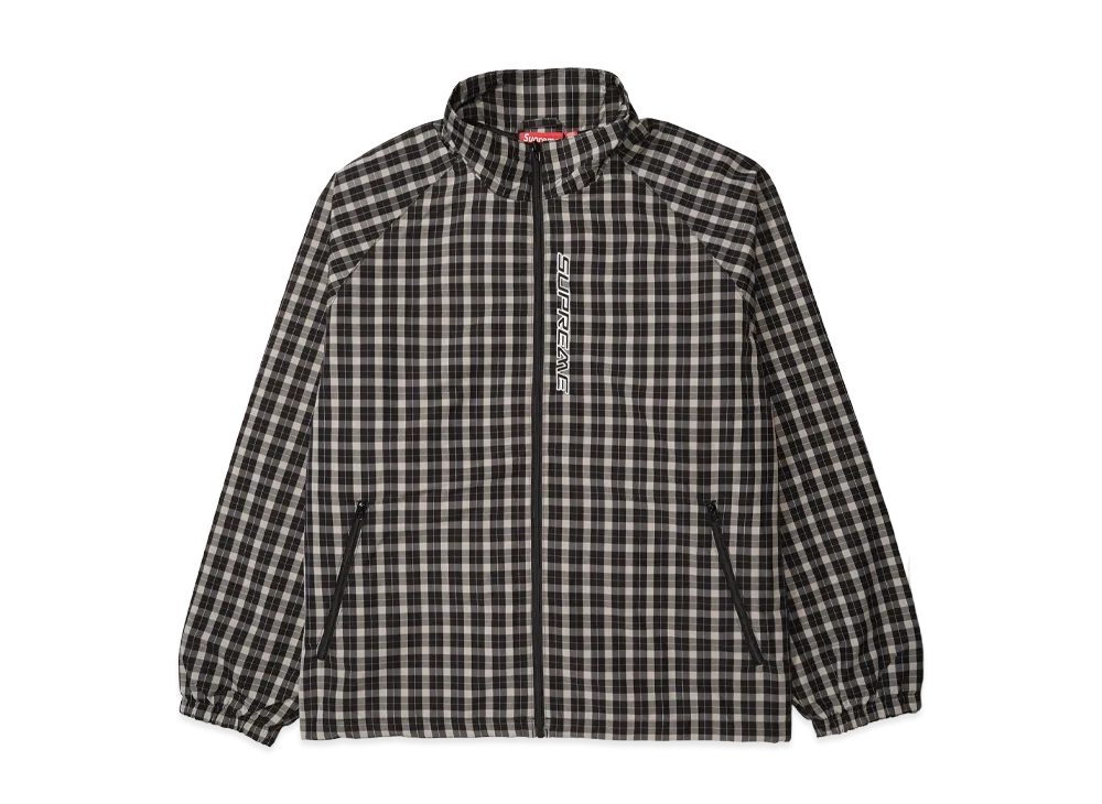 Supreme Plaid Track Jacket "Black"
