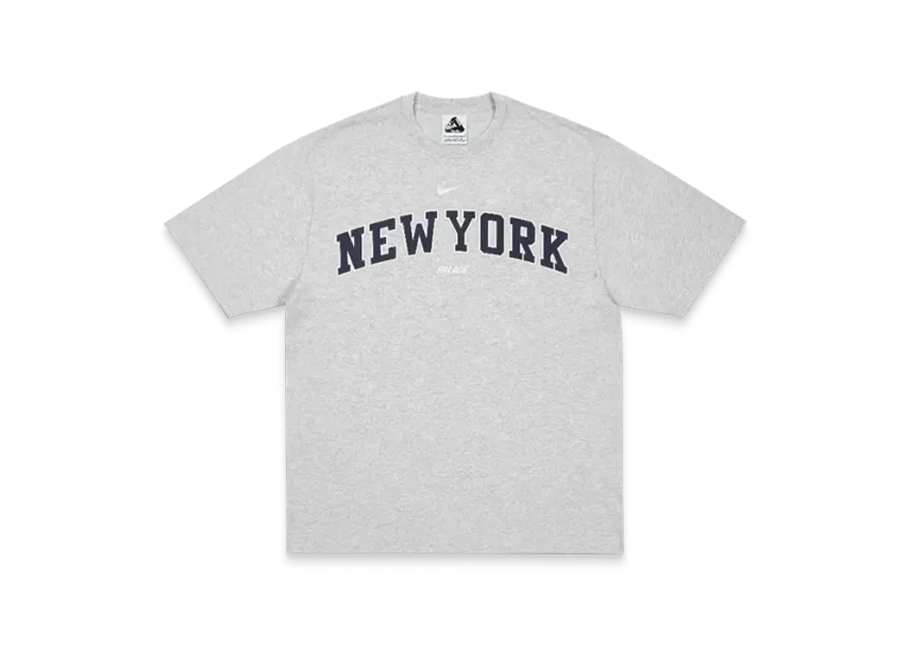 PALACE x Nike Shop T-Shirt New York "Grey Marl"