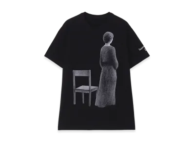WILDSIDE YOHJI YAMAMOTO x Suzume Uchida T-shirt (You Are Fine Just the Way You Are) "Black"