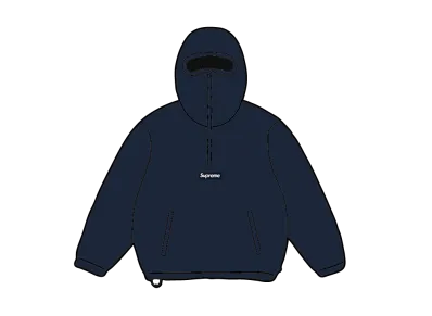 Supreme Polartec Face Mask Half Zip Hooded Sweatshirt "Navy"