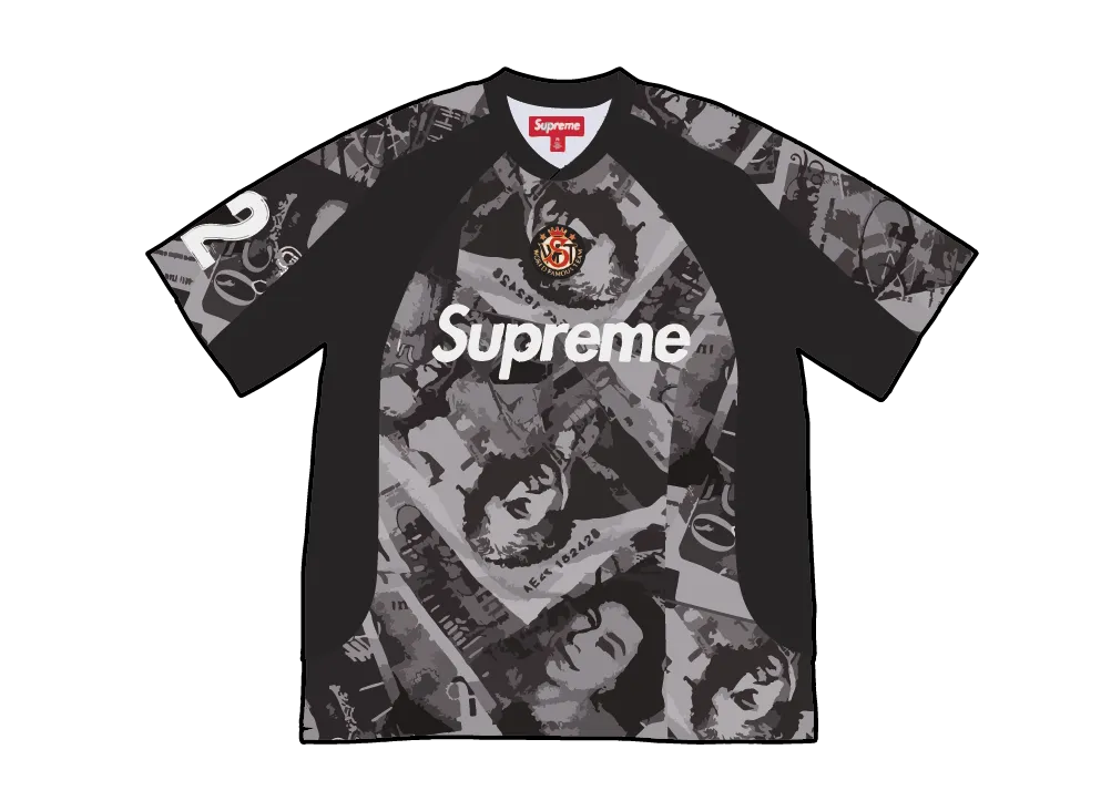 Supreme Pounds Soccer Jersey "Black"