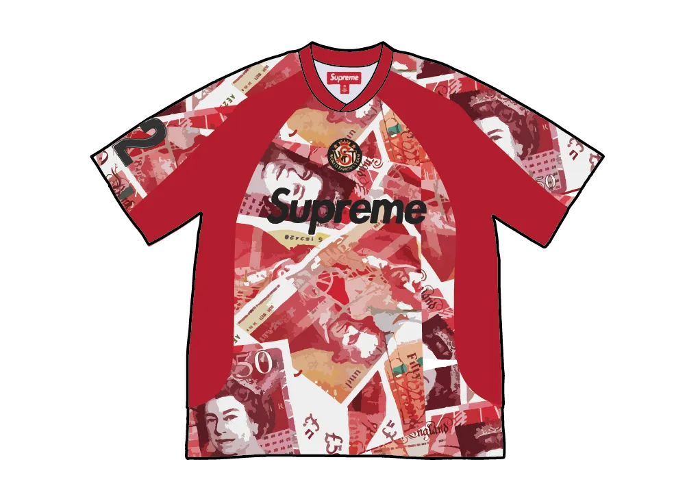 Supreme Pounds Soccer Jersey "Red"
