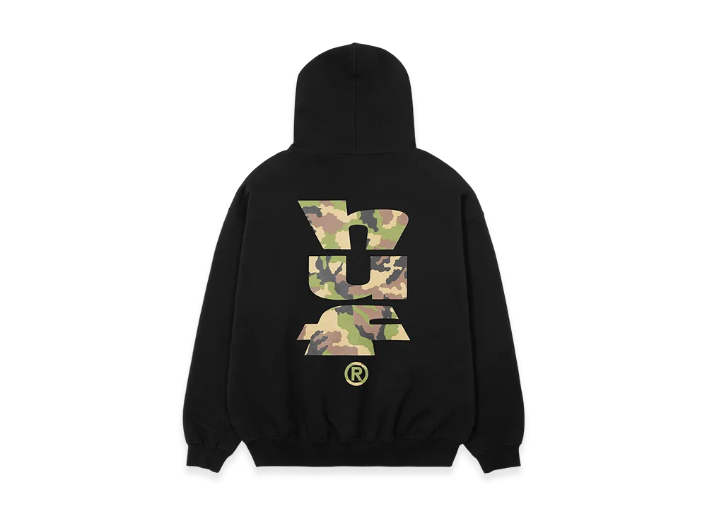 HUF Megablast Camo Full Zip Hoodie "Black"