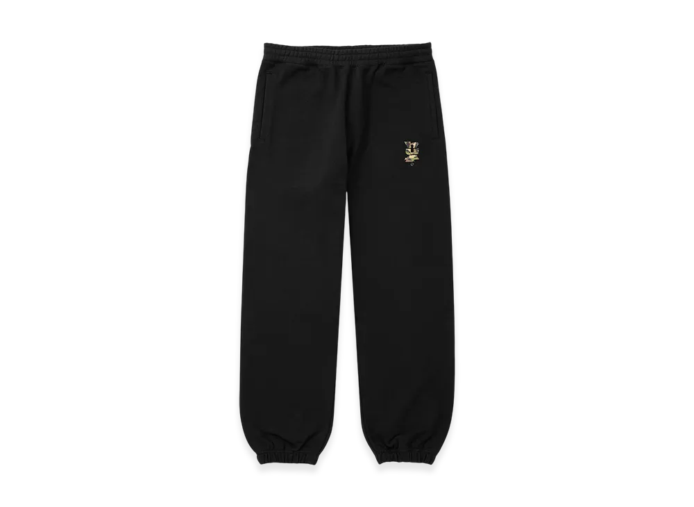 HUF Megablast Camo Fleece Pant "Black"