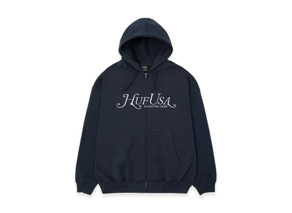 HUF Manhattan Tech Full Zip Hoodie "Navy"