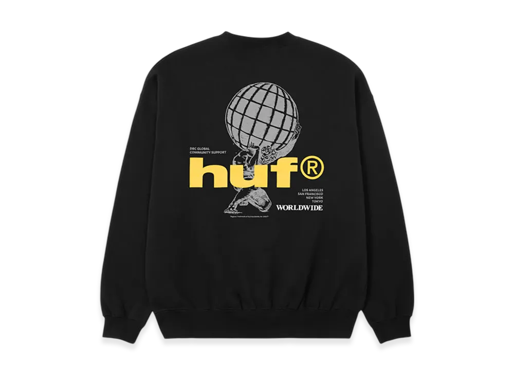 HUF Community Support Crew "Black"