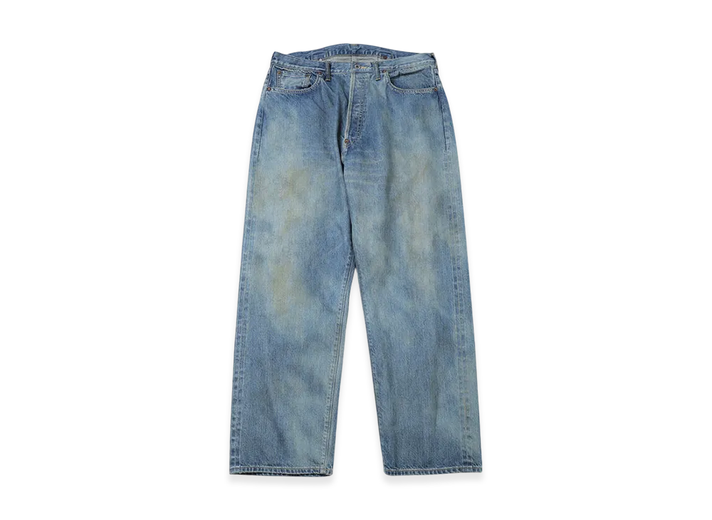 A.PRESSE No.37 Washed Wide Denim Pants "Indigo"