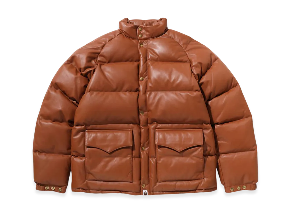 A BATHING APE Classic Down Jacket 25TH Edition Limited "Brown"