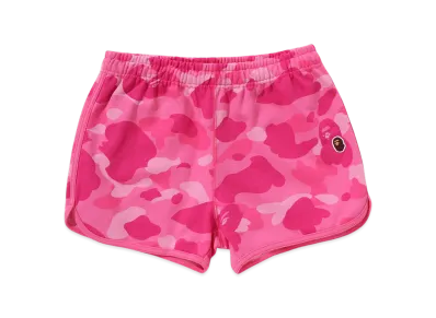 A BATHING APE Color Camo Sweat Shorts "Pink"