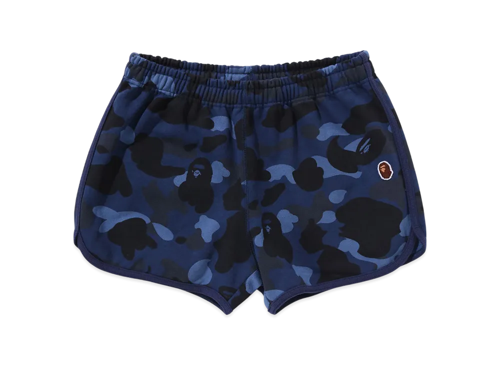 A BATHING APE Color Camo Sweat Shorts "Navy"