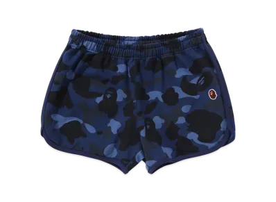 A BATHING APE Color Camo Sweat Shorts "Navy"