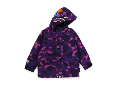 A BATHING APE Color Camo Shark Snowboard Jacket (Kids) "Purple"