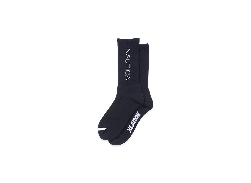 XLARGE x NAUTICA Socks "Black"