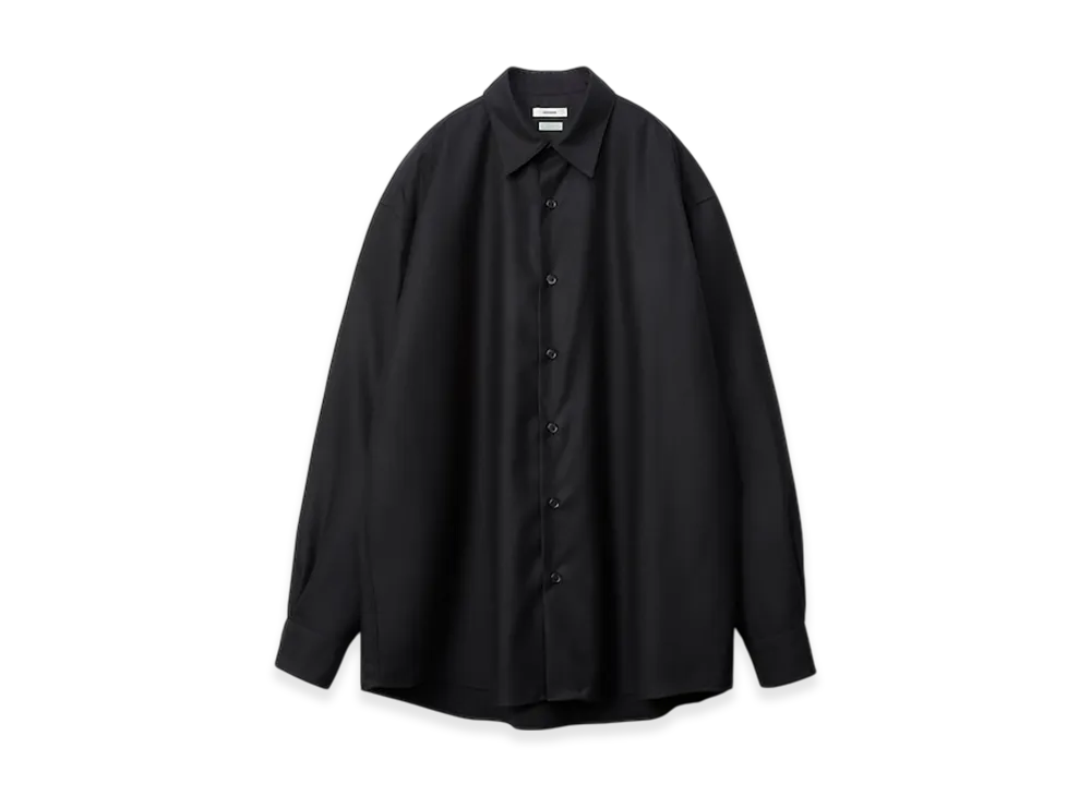 everyone x A.PRESSE Cashmere Regular Collar Shirt "Black"