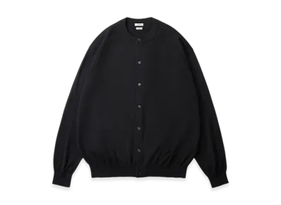 everyone x A.PRESSE Wool Knit Crew Neck Cardigan "Black"