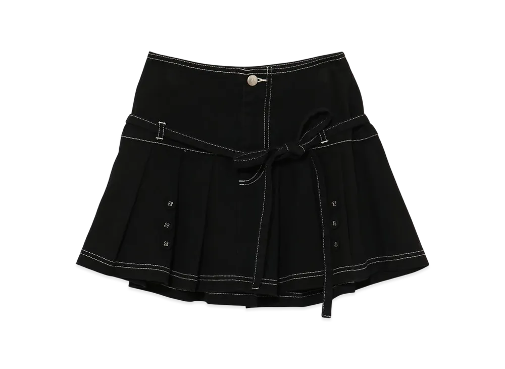 ANDMARY Kika Button Mini Skirt "Black"