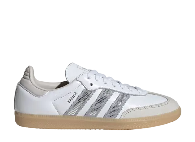 adidas Samba OG "Cloud White/Silver Metallic/Gum"