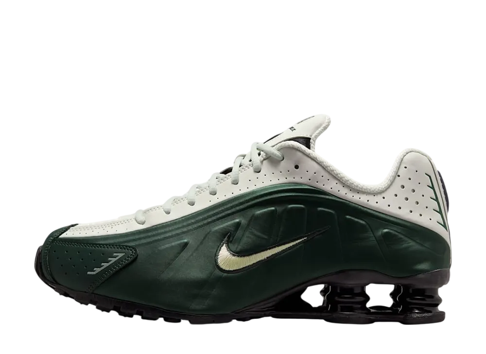 ナイキ ショックス R4 "ブラックスプルース/スプルースオーラ/ブラック/オリーブオーラ"