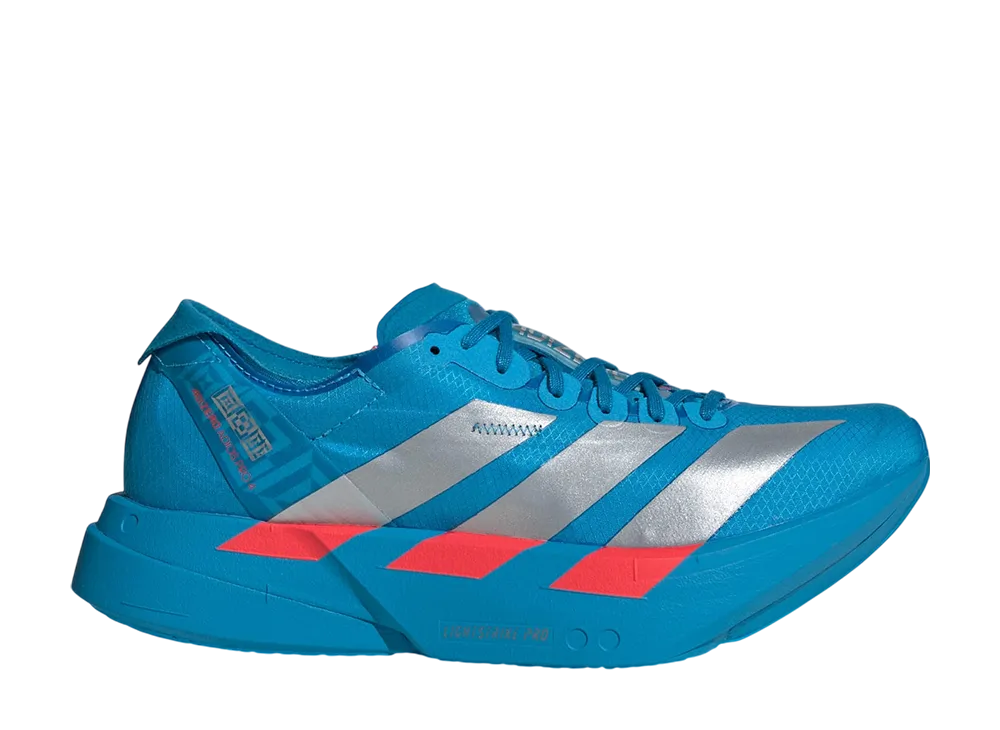 adidas Women's Adizero Adios Pro 4 "Solar Blue/Silver Metallic/Lucid Red"